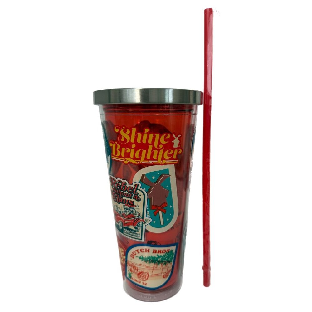 Dutch Bros Christmas Release 2024 Winter Tumbler 24 oz NEW